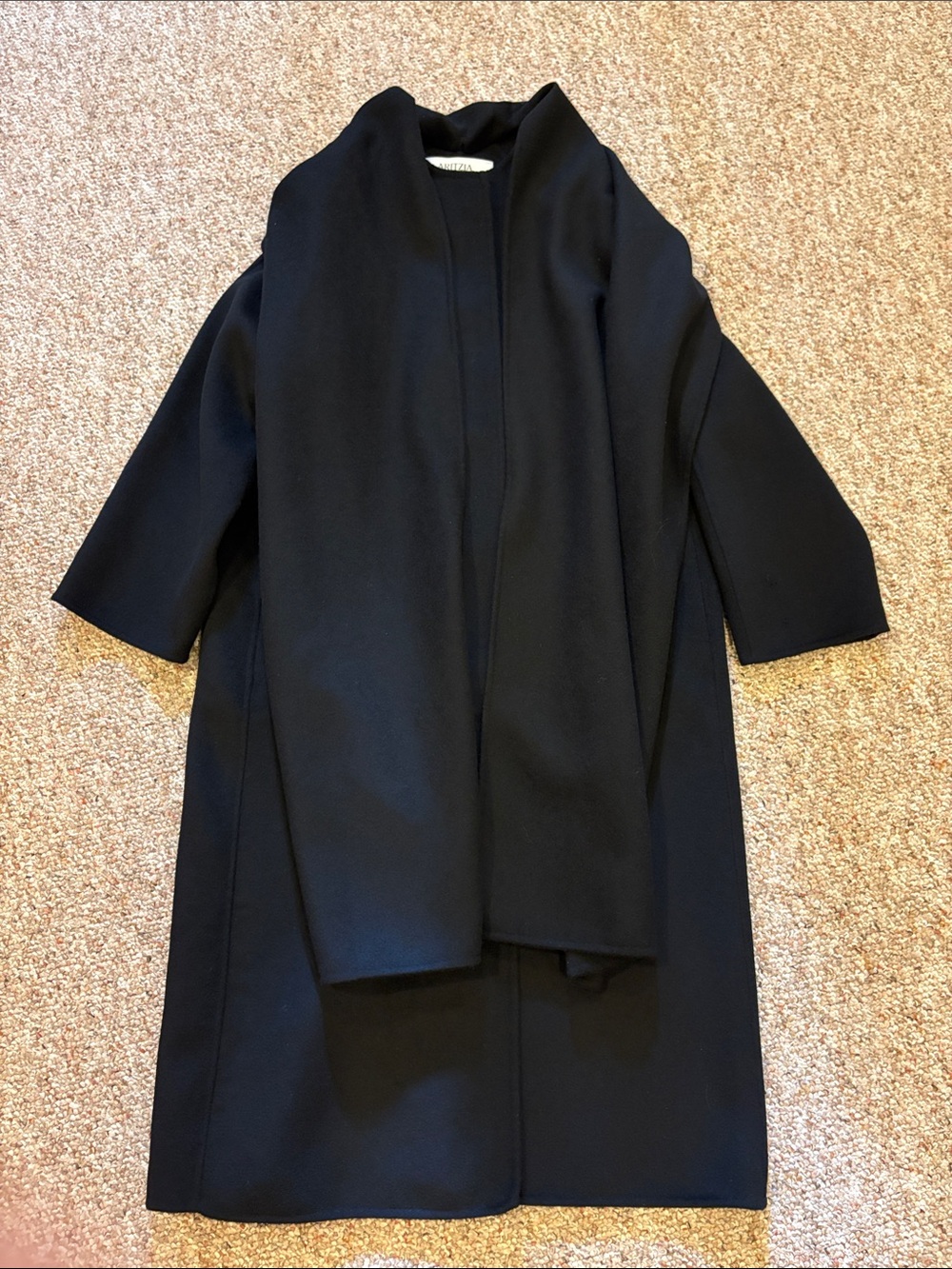 Aritzia Embrace Double Faced Coat black Xs